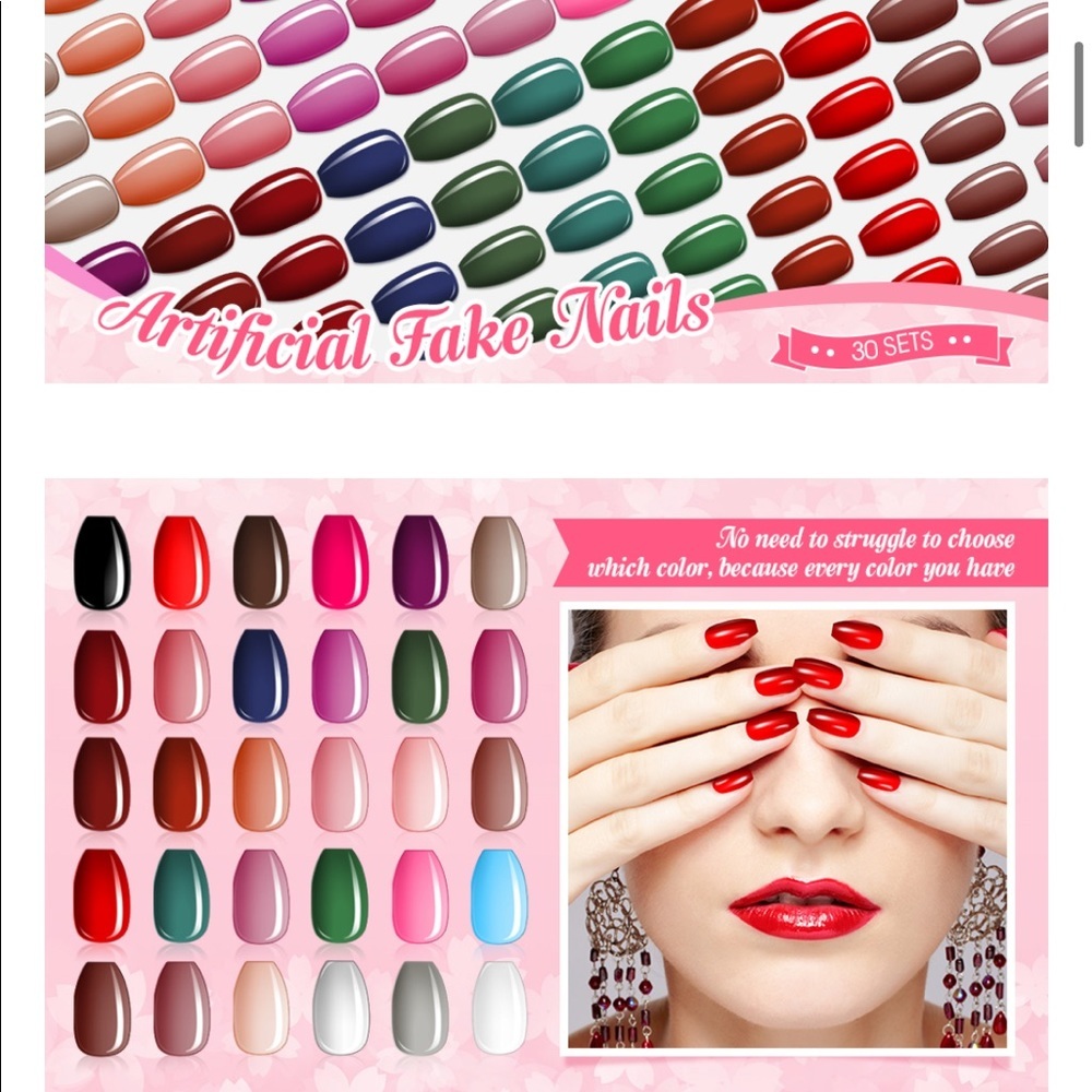 💅🏼 30 sets of Artificial Nails- 720 nails total